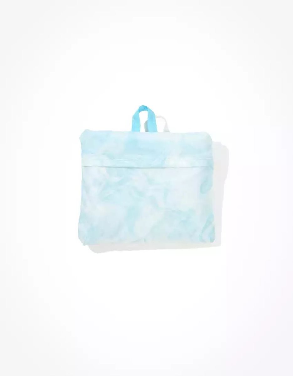 Sacs American Eagle AE Marble Smiley Recycled Nylon Tote Bleu Femme | MBT-65037540